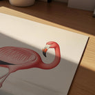 Vintage Style Pink Flamingo Wall Art Print-Skudaboo