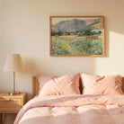 Vintage Countryside Meadow Watercolour Wall Art Print-Skudaboo