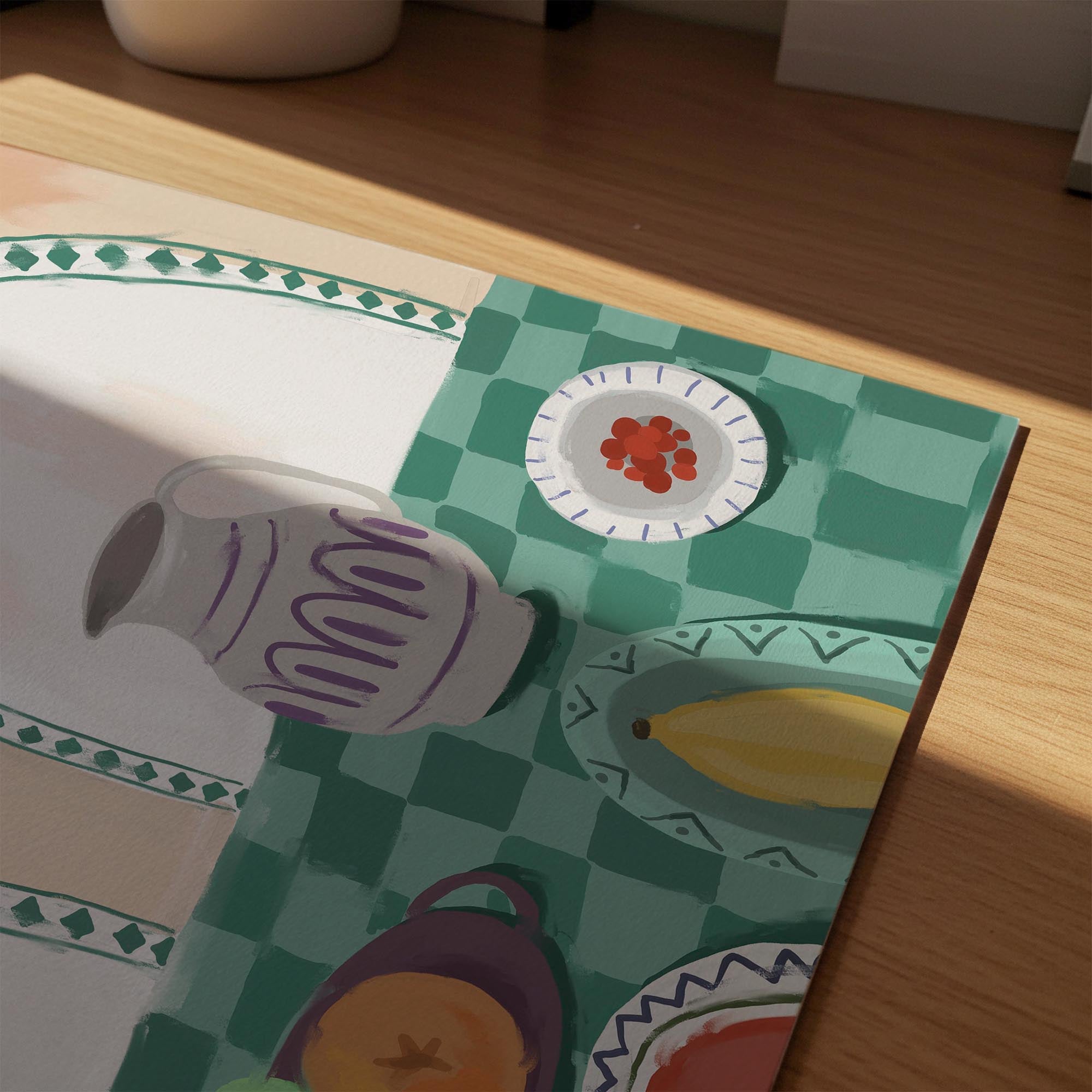 Table and Fruit Wall Art Print-Skudaboo