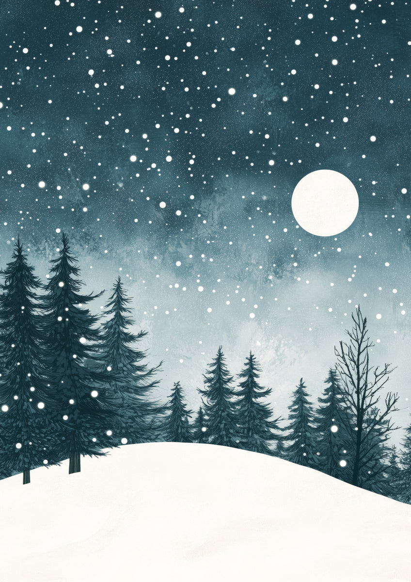 Winter Night Art Print