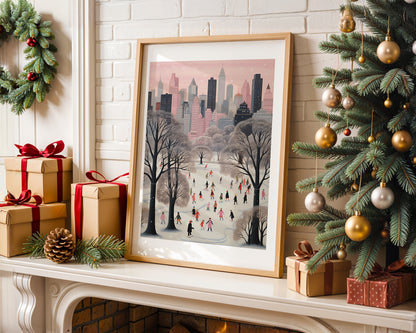 Winter in Central Park Art Print