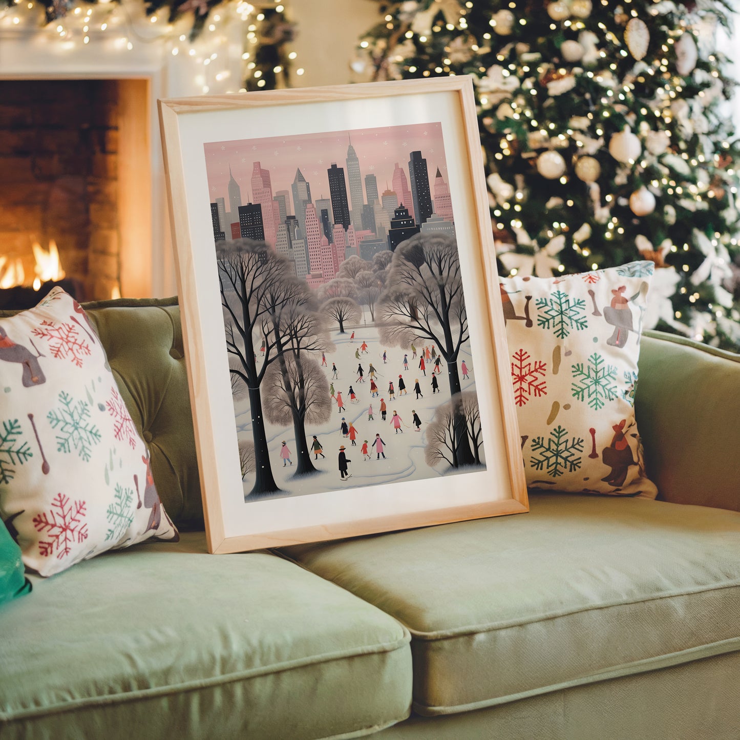 Winter in Central Park Art Print