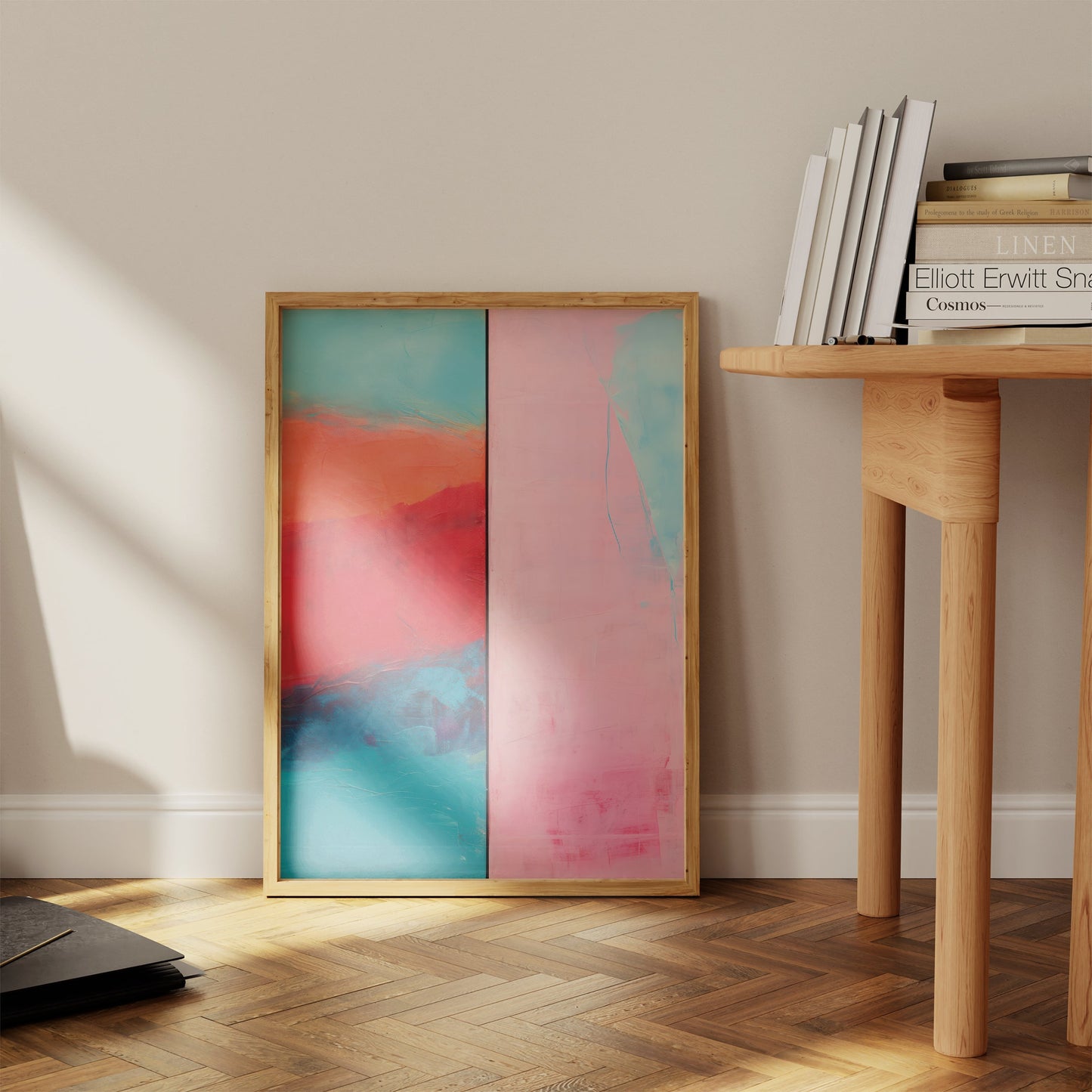 Abstract Colours Art Print-Skudaboo