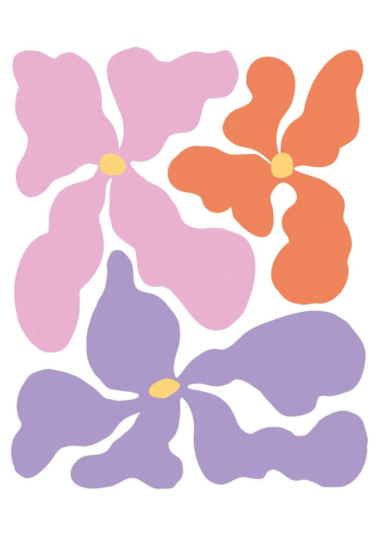 Abstract Floral Art Print-Skudaboo