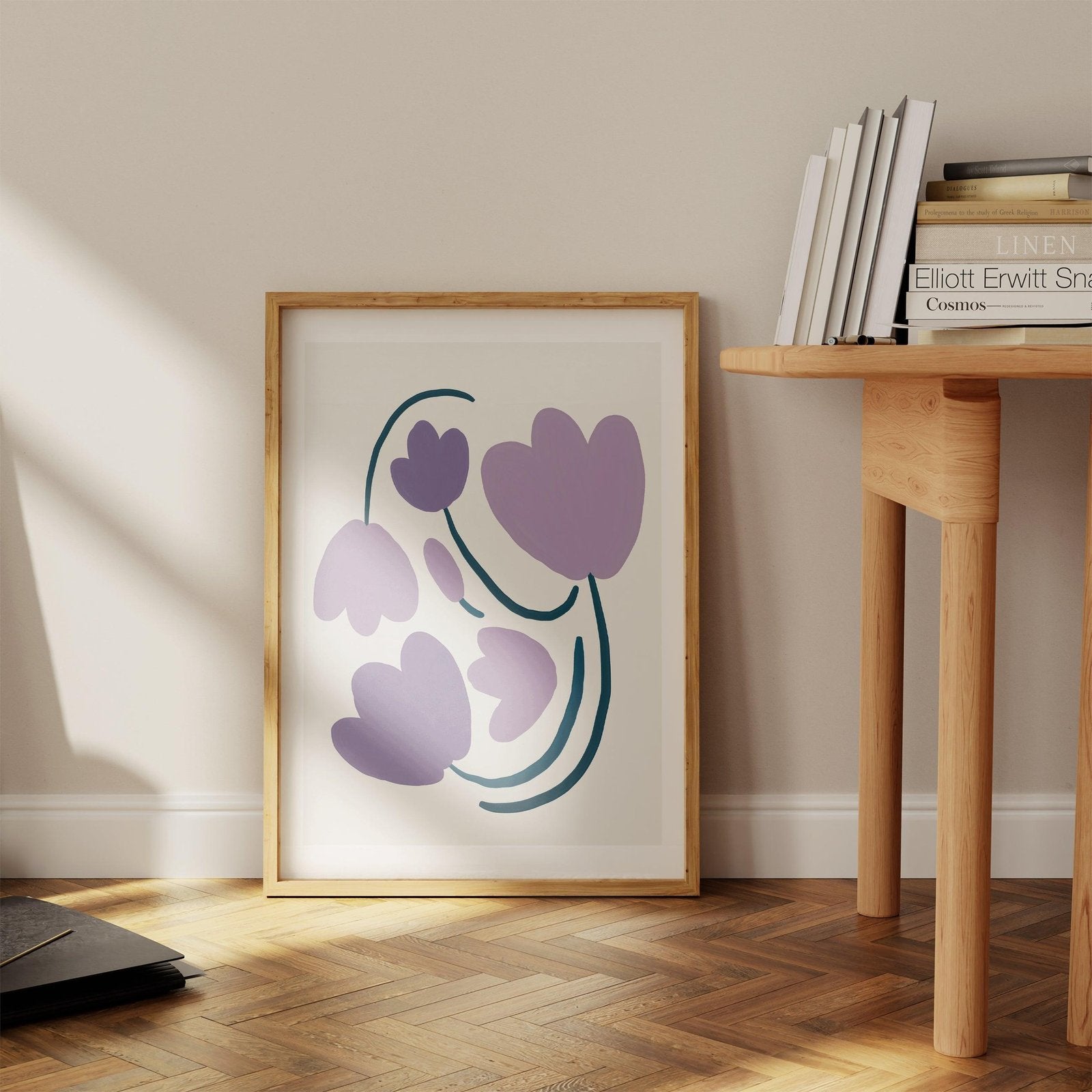 Abstract Flowers Art Print-Skudaboo