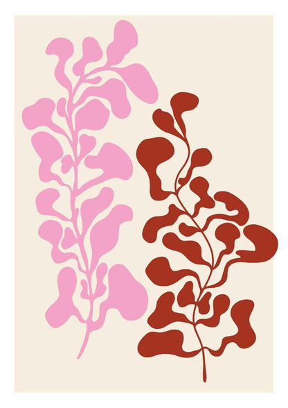 Abstract Vine Shape Art Print-Skudaboo