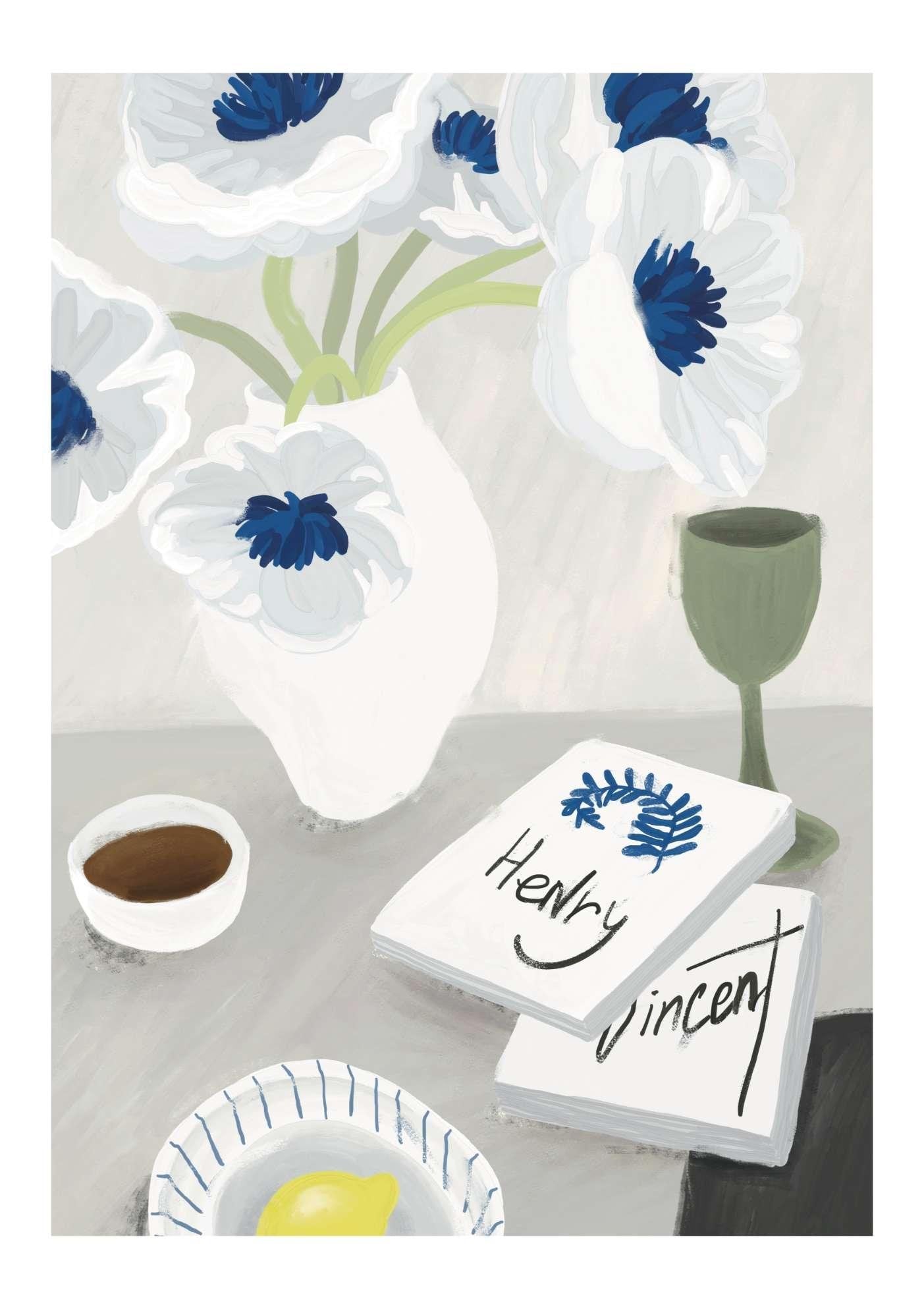 Art Inspired Tablescape Art print-Skudaboo