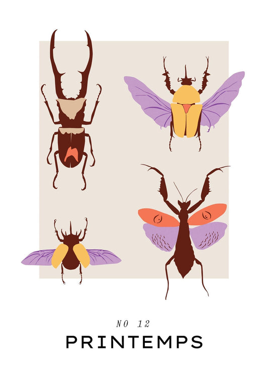 Beautiful Bugs Art Print-Skudaboo