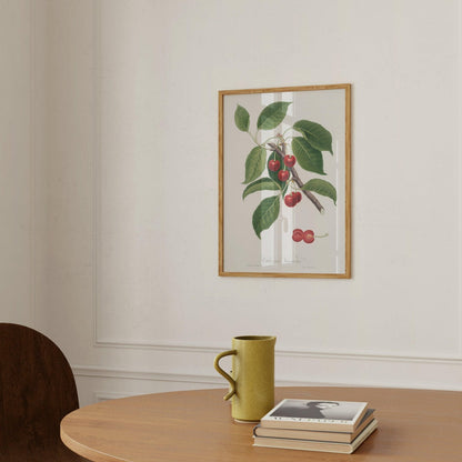 Cherries Vintage Botanical Art Print-Skudaboo