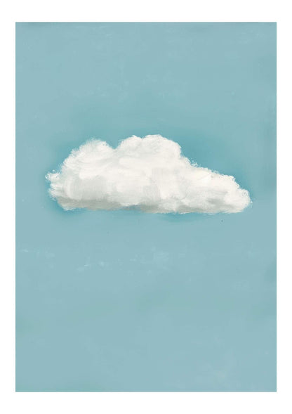 Cloud in a Blue Sky Art Print-Skudaboo