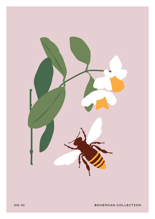 Daisy & Bee Art Print-Skudaboo