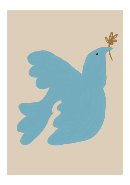 Dove of Peace Art Print-Skudaboo