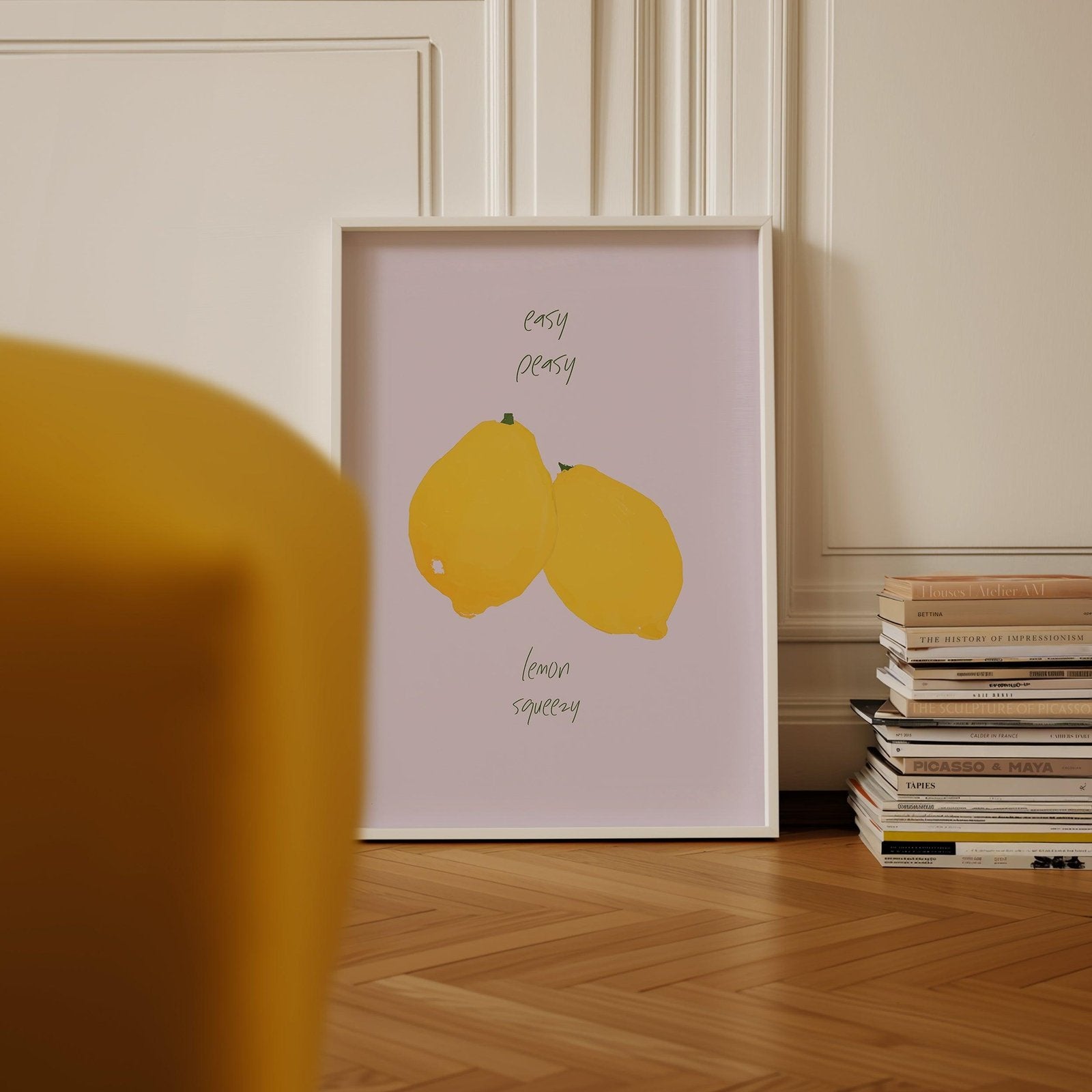 Easy Peasy Lemon Squeezy Art Print-Skudaboo