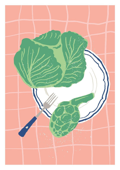 Eat Your Lettuce Art Print-Skudaboo