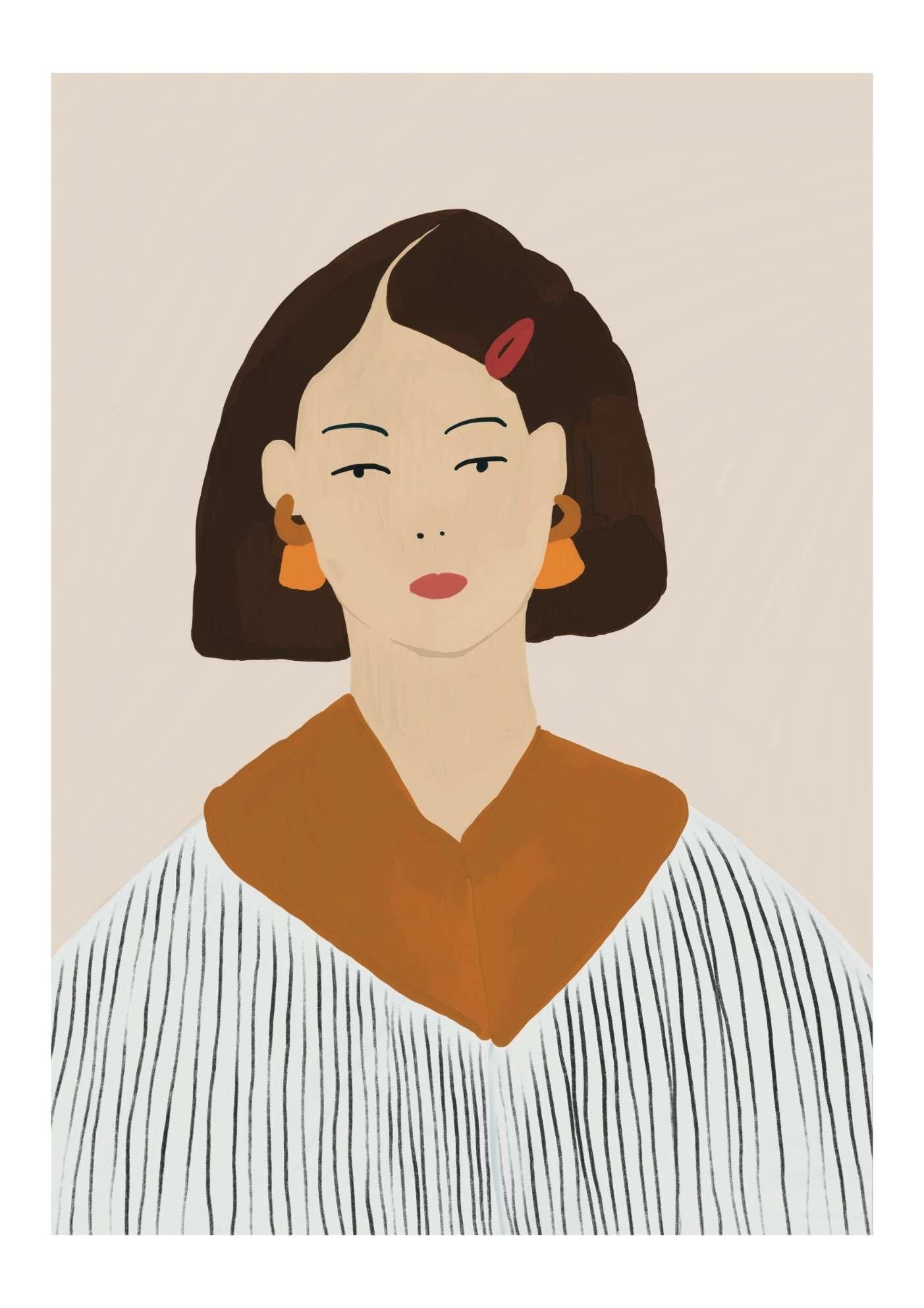 Female Fashion Art Print-Skudaboo