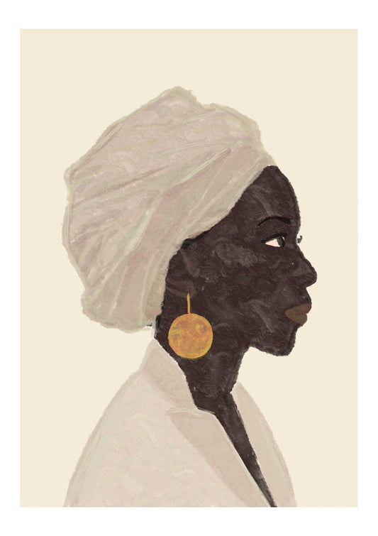 Female Portrait Art Print-Skudaboo