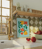 Floral Pears Art Print-Skudaboo