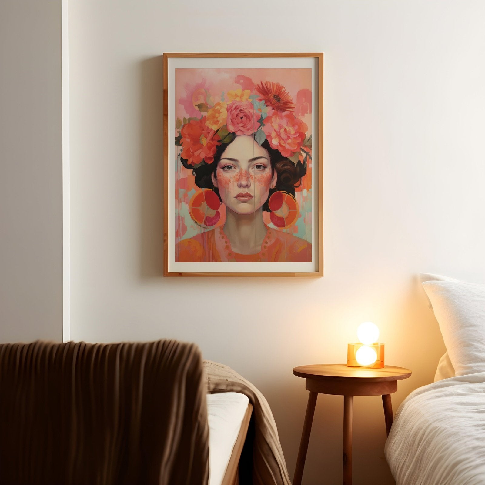 Flower Crown Art Print-Skudaboo