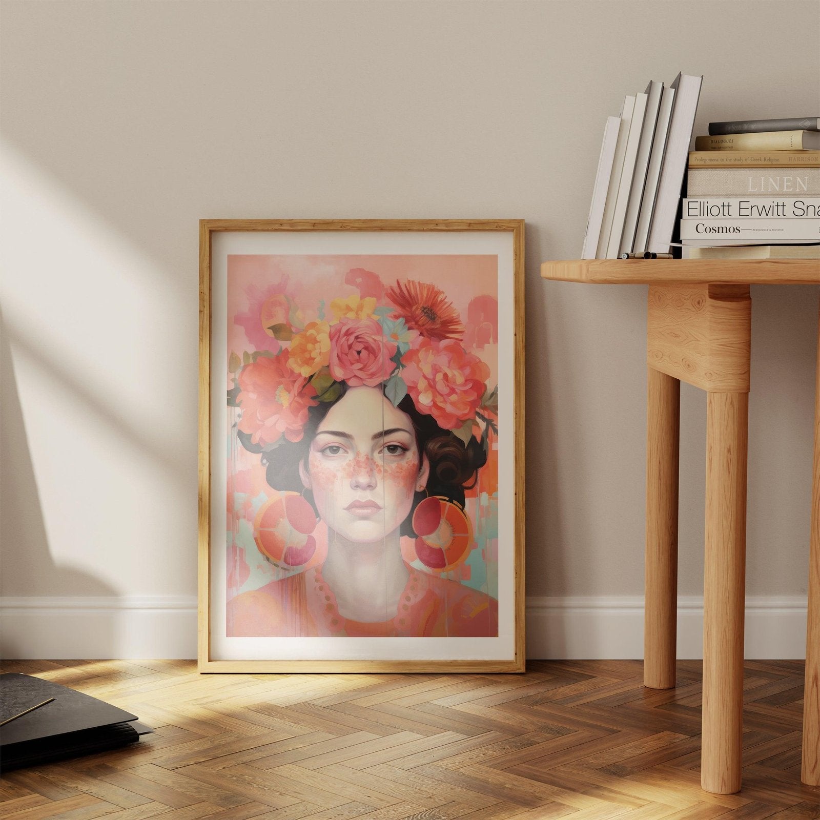 Flower Crown Art Print-Skudaboo