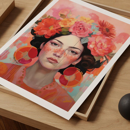 Flower Crown Art Print-Skudaboo