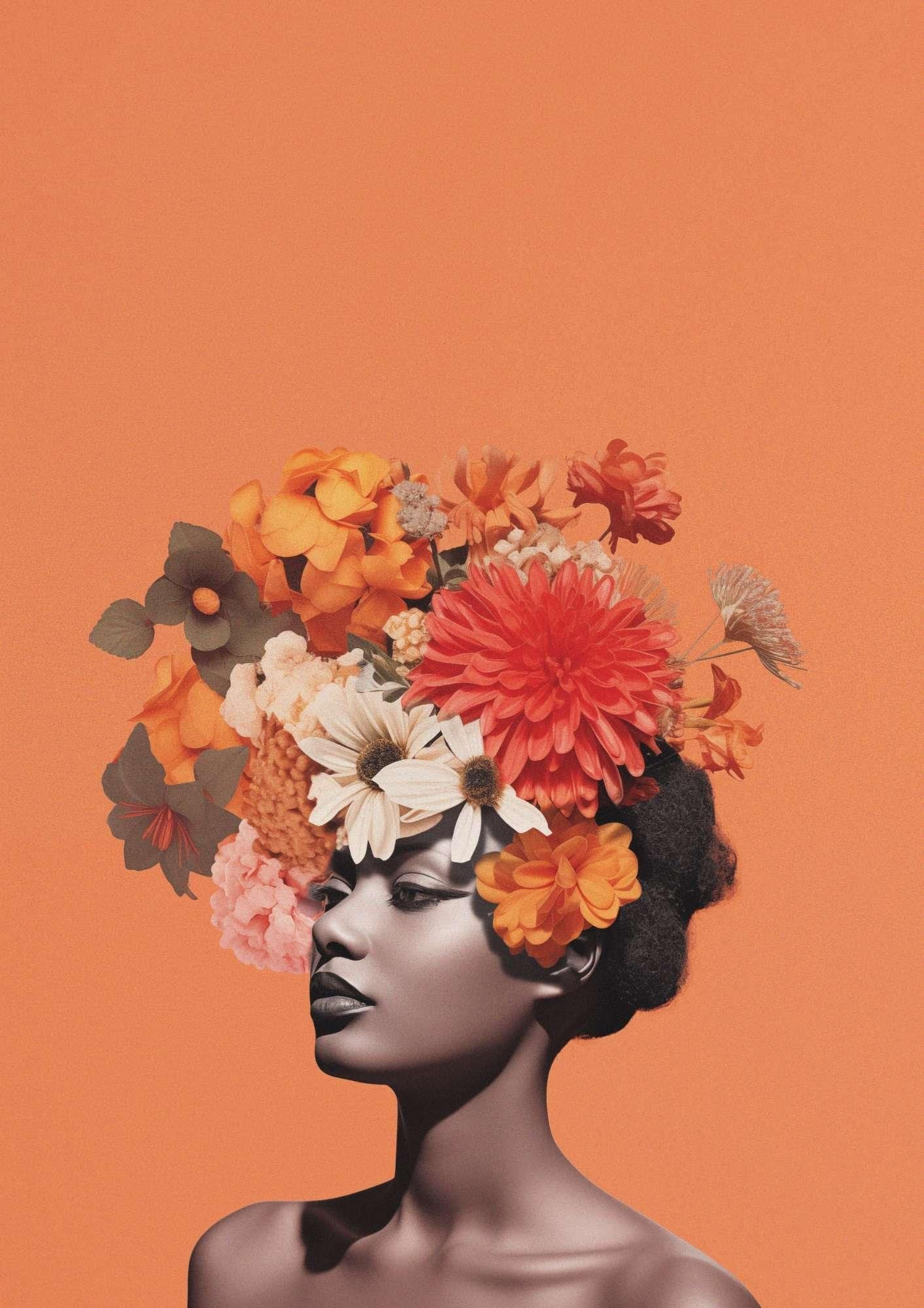 Flower Crown Art Print-Skudaboo