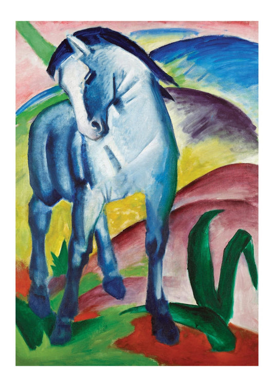 Franz Marc's Blue Horse Vintage Art Print-Skudaboo