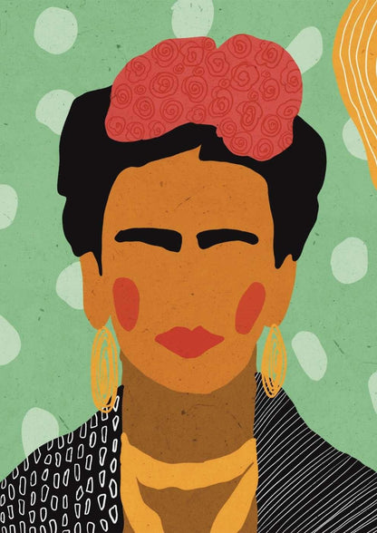 Frida Art Print-Skudaboo