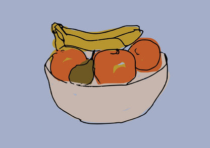 Fruit Bowl Art Print-Skudaboo