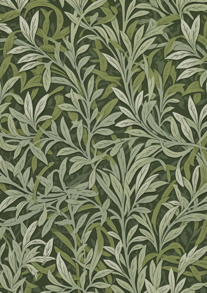 Green Leaves Art print-Skudaboo