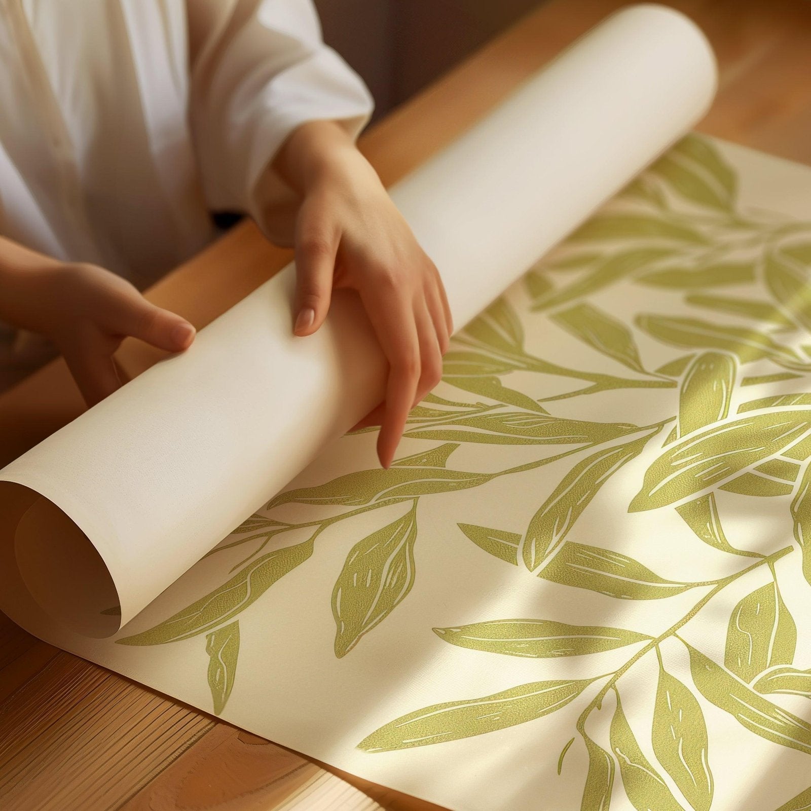 Green Leaves Art print-Skudaboo