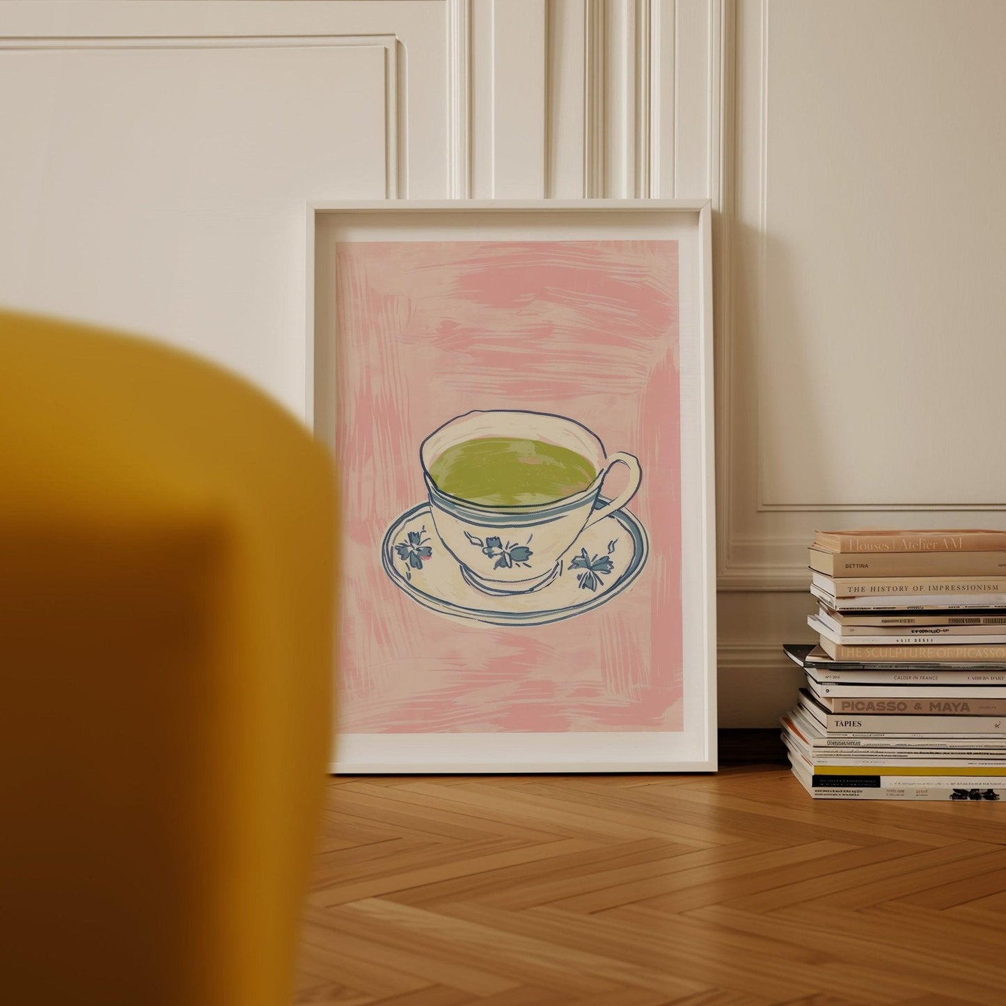 Green Matcha Tea Art Print-Skudaboo