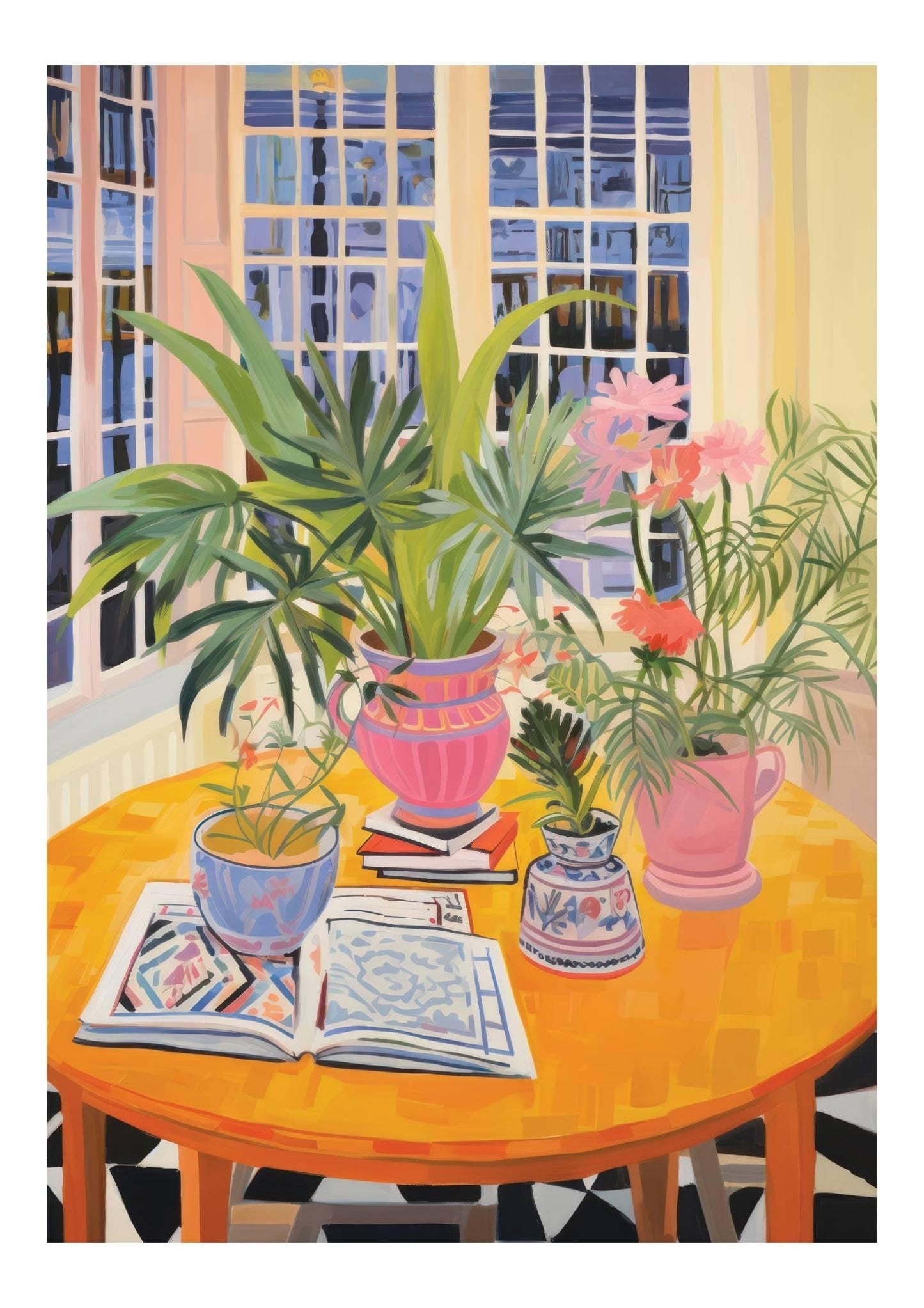 Houseplants Art Print-Skudaboo