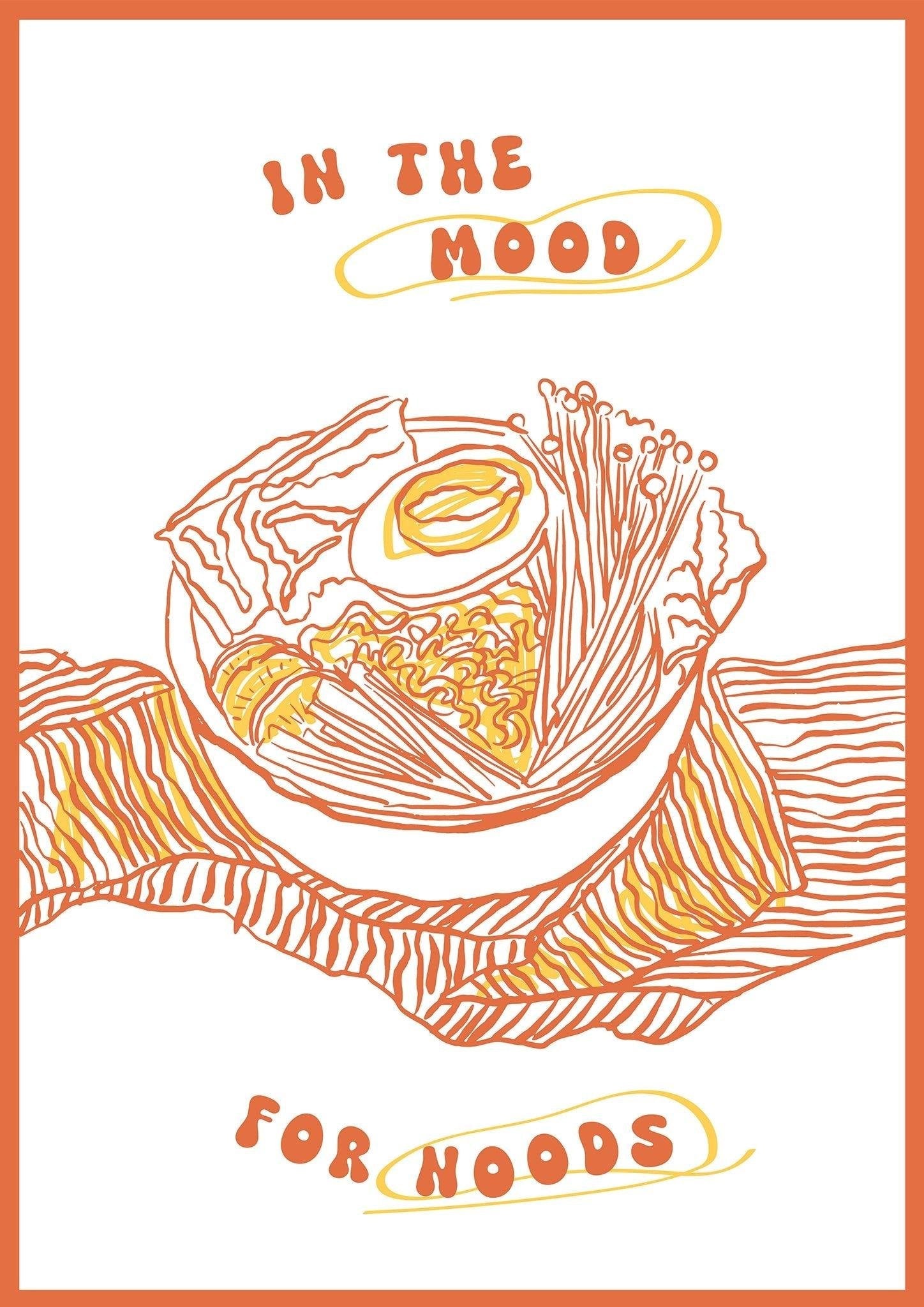 In the Mood for Noods Art Print-Skudaboo