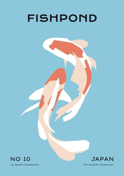 Koi Fish Art Print-Skudaboo