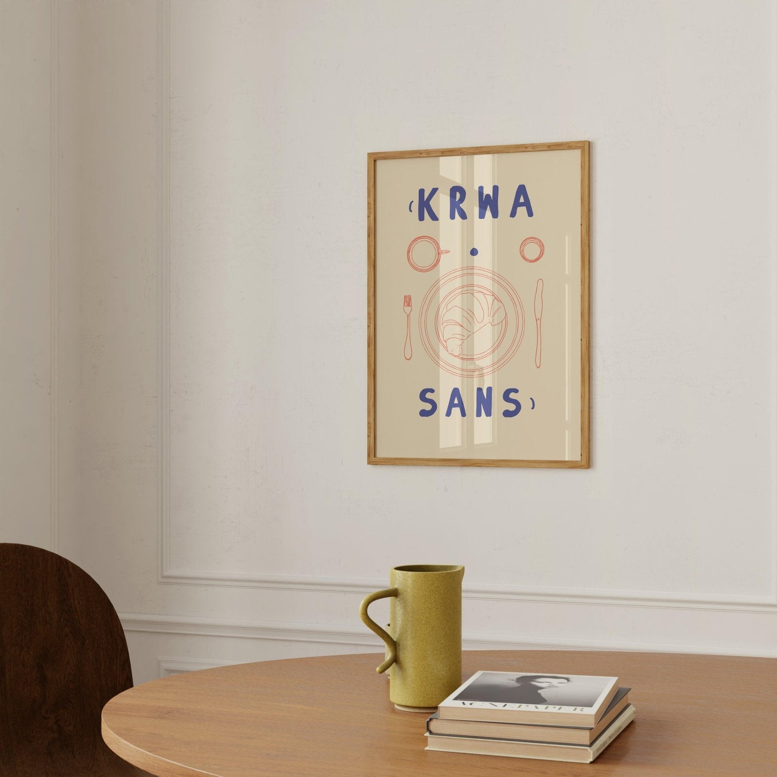 Krwa Sans Art Print-Skudaboo