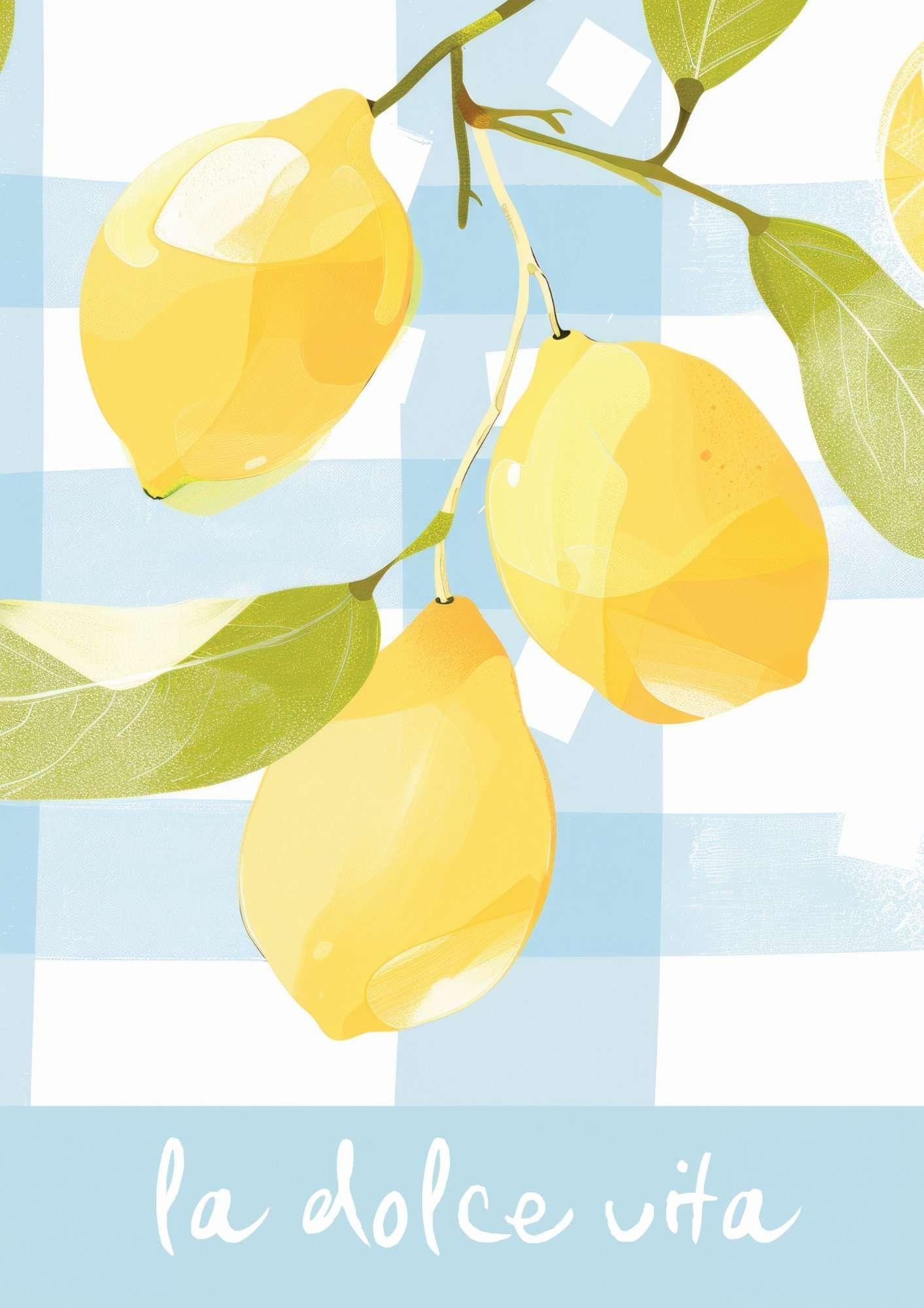 La Dolce Vita Lemons Art print-Skudaboo