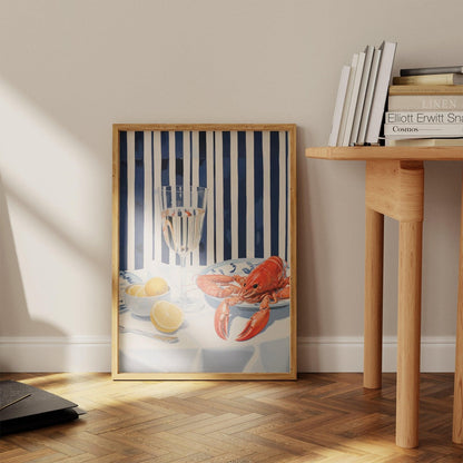 Lobster & Lemons Art Print-Skudaboo