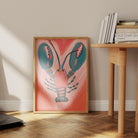 Lobster & Love Heart Art Print-Skudaboo