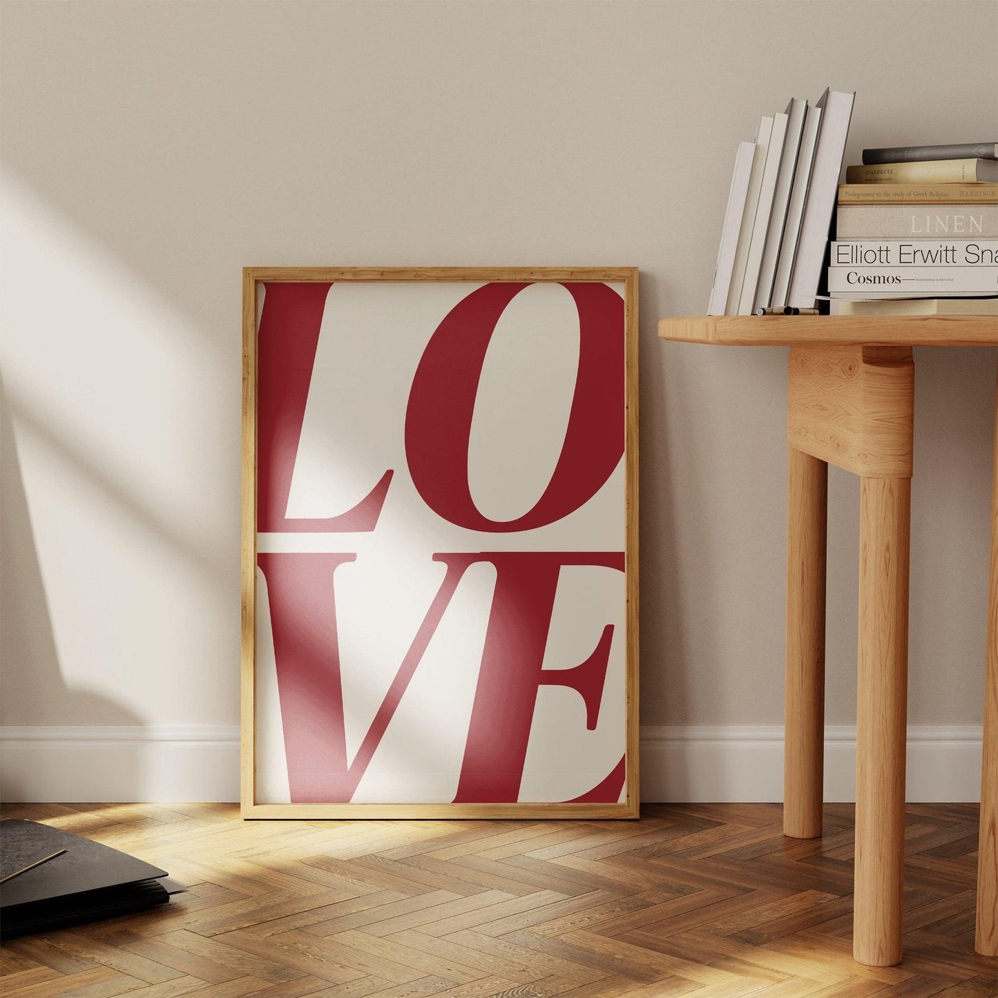 Love Typography Art Print-Skudaboo