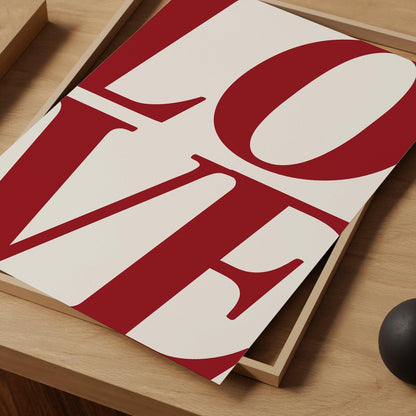 Love Typography Art Print-Skudaboo