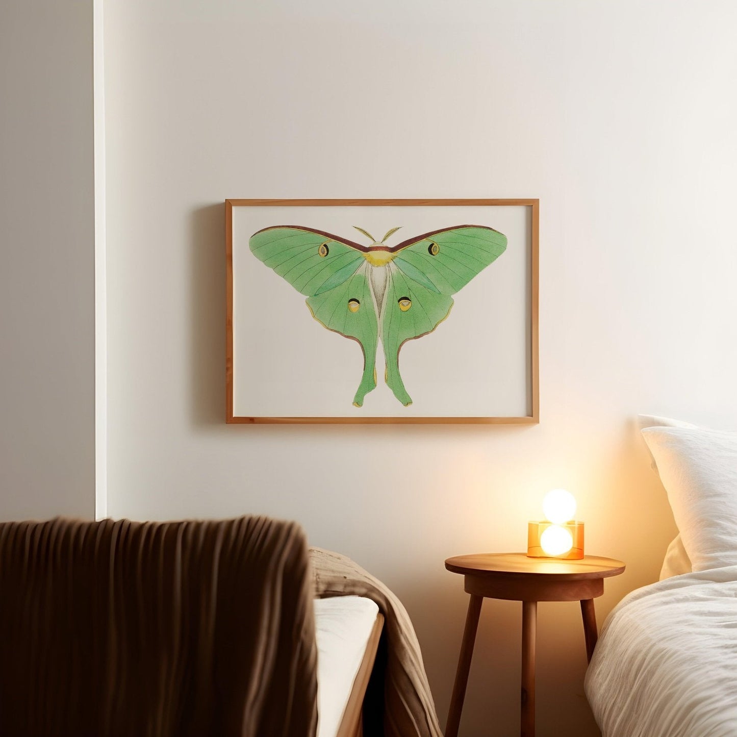 Luna Moth Vintage Art Print-Skudaboo