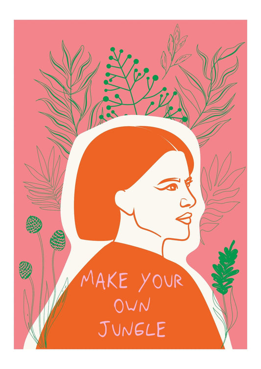 Make Your Own Jungle Modern Art Print-Skudaboo