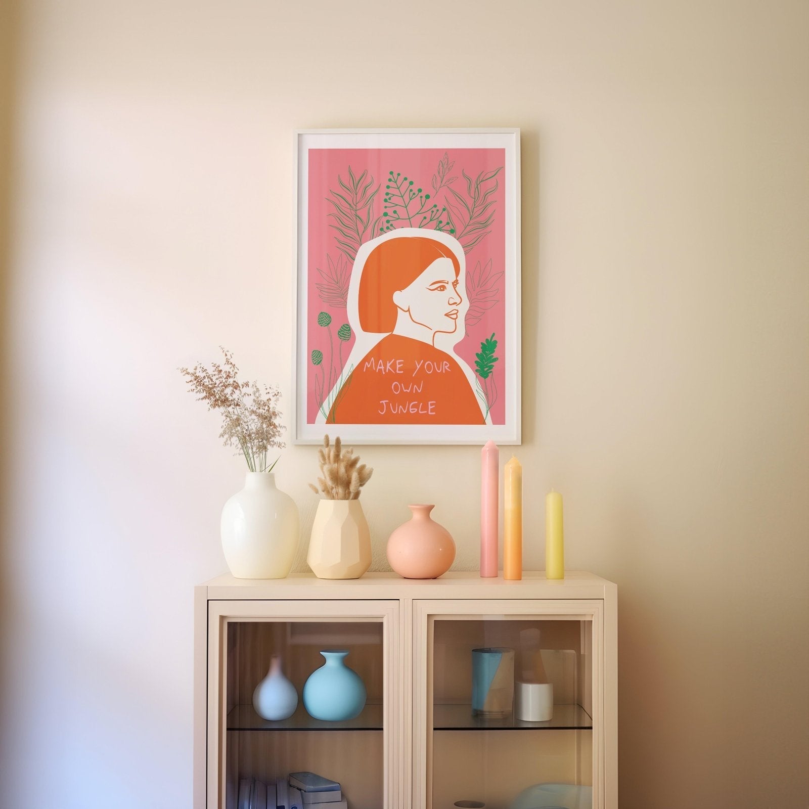 Make Your Own Jungle Modern Art Print-Skudaboo