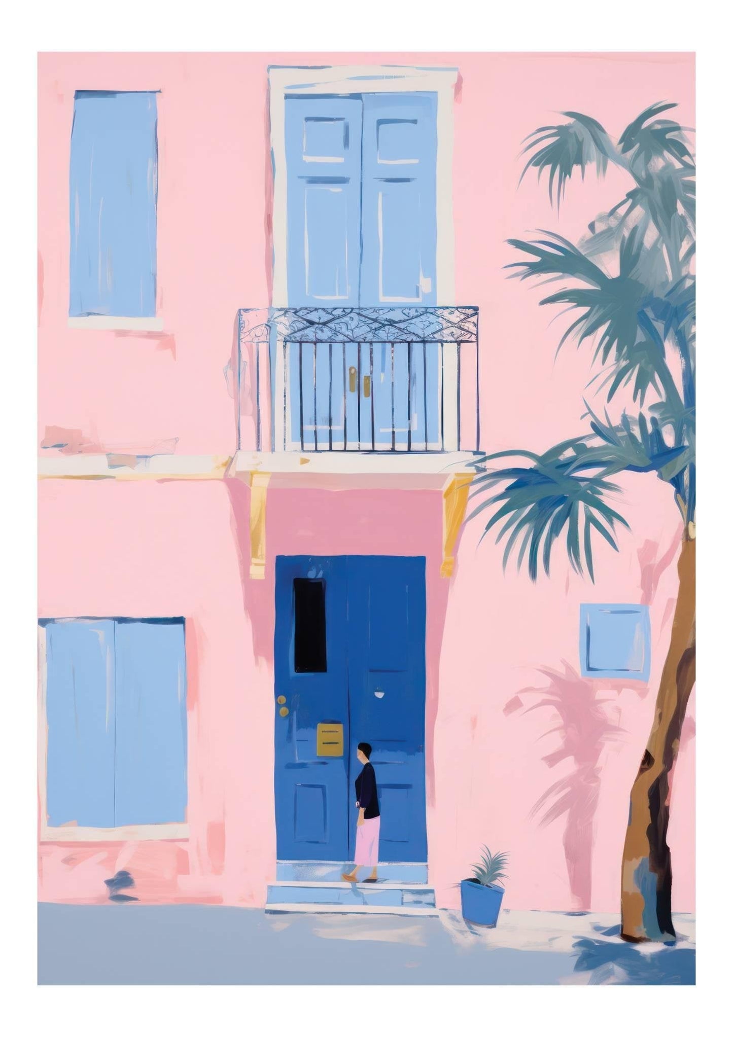 Mediterranean Escape Travel Inspired Art Print-Skudaboo