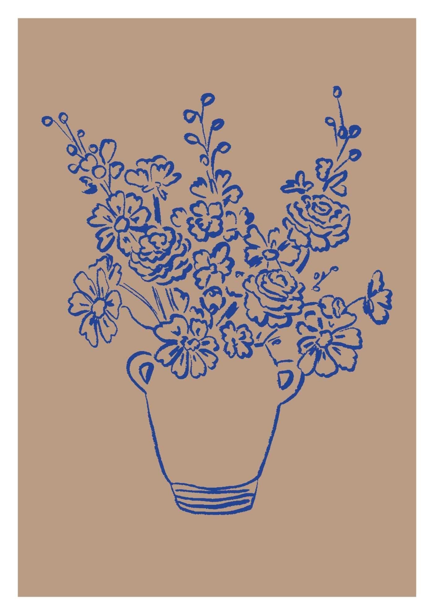 Minimalist Floral Art Print-Skudaboo