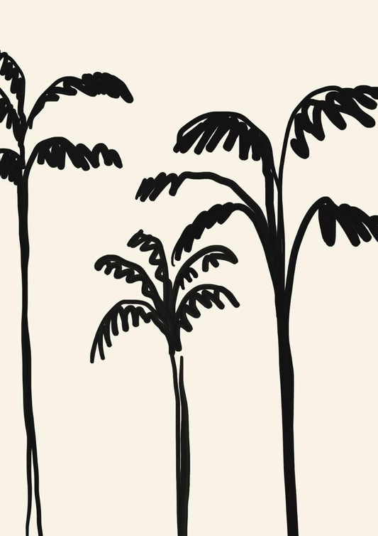 Minimalist Palms Art Print-Skudaboo