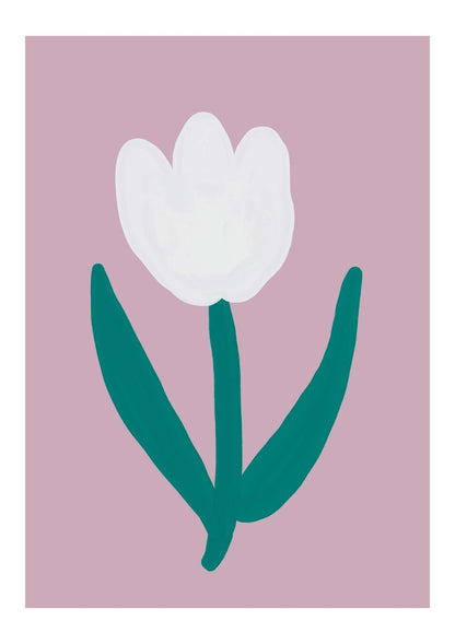 Minimalist Tulip Art Print-Skudaboo