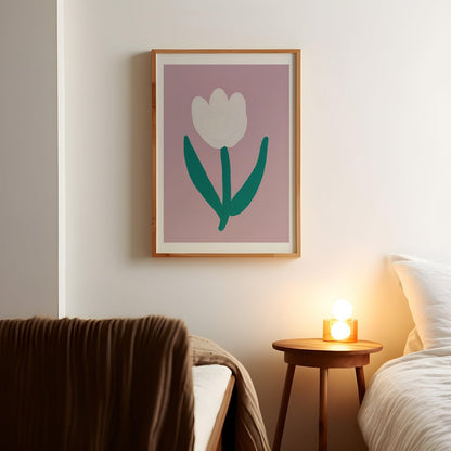 Minimalist Tulip Art Print-Skudaboo