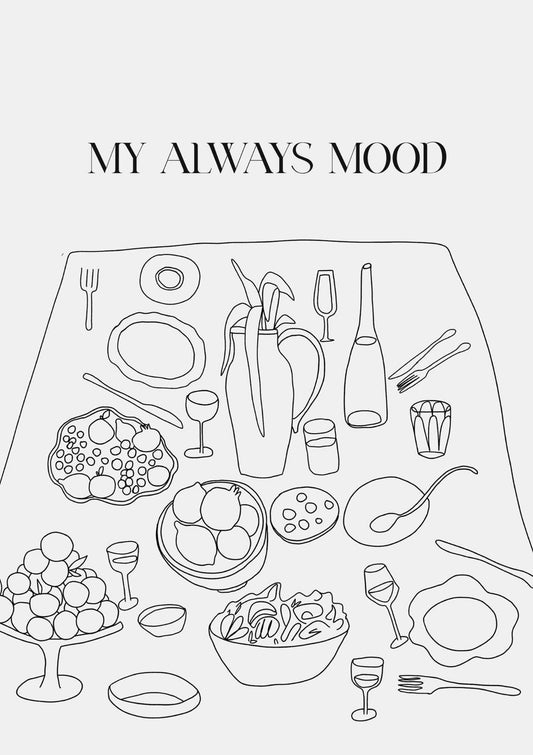 Mood for Food Art Print-Skudaboo