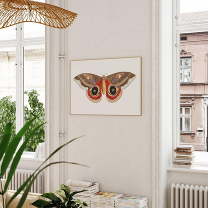 Moth Vintage Art Print-Skudaboo